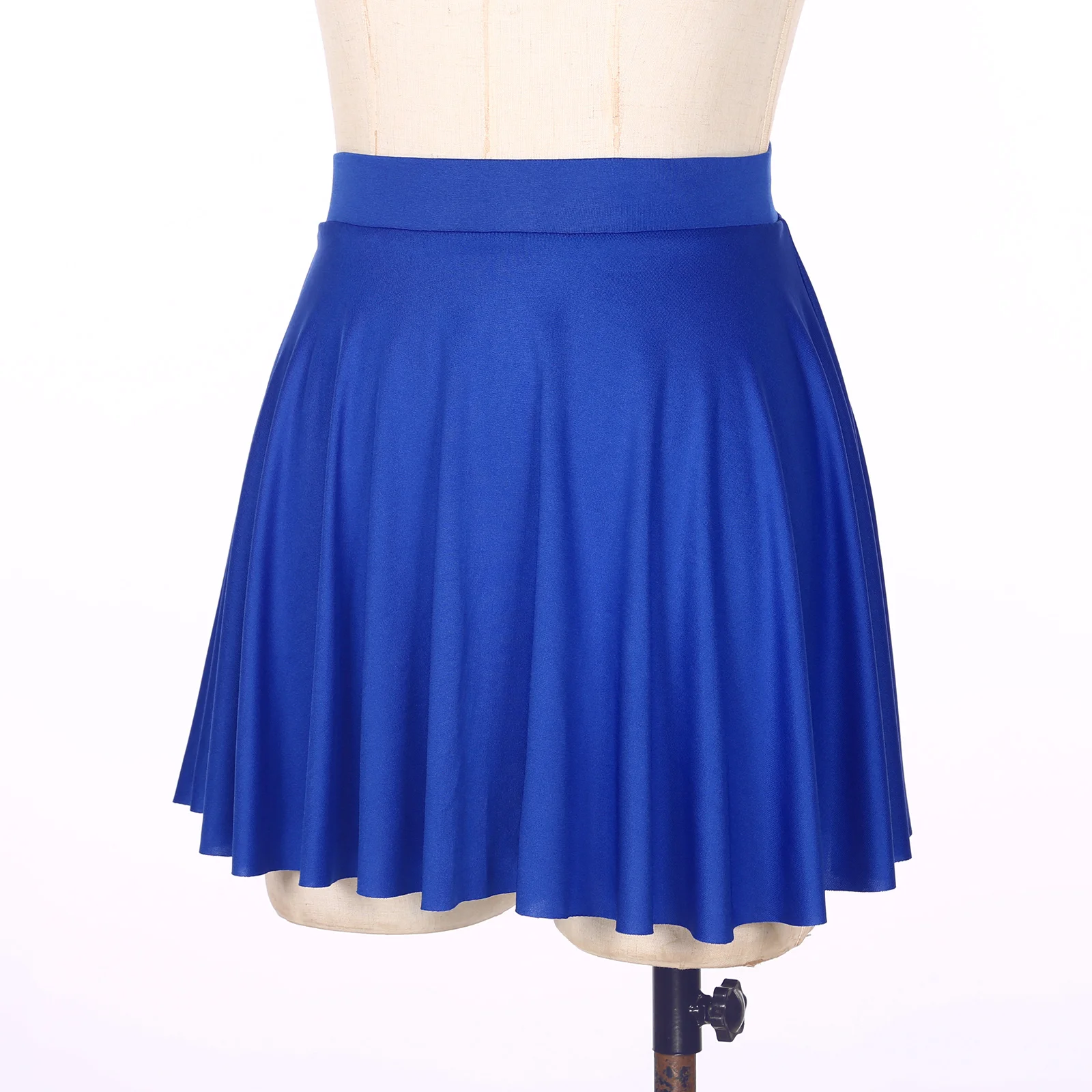 Womens Sexy Ruffle Skirt Casual  Solid Color Elastic Waistband Flared Skirts Loungewear Homewear Sportwear Party Dance Clubwear 5