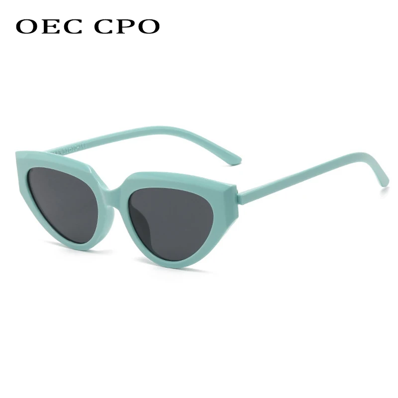 

OEC CPO Trends Punk Cat eye Sunglasses New Wome Small Frames Sun Glasses Female Fashion Brand Designer Gradient Eyeglasses UV400
