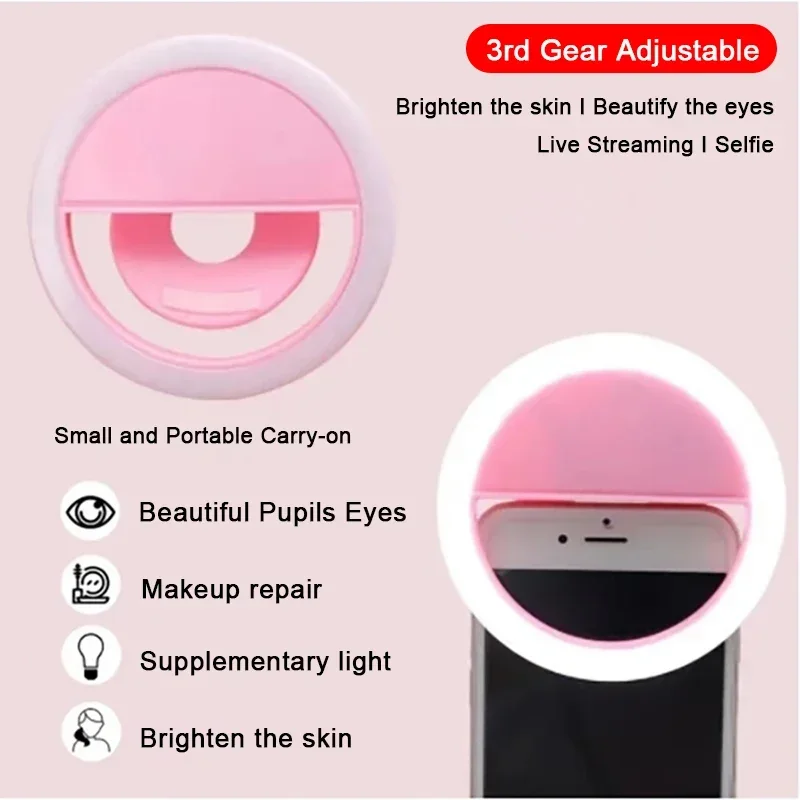 Live Broadcast Fill Light Phone Self Shot live Broadcast Light Whitening indoor Camera Small Portable For Tiktok Shooting Props