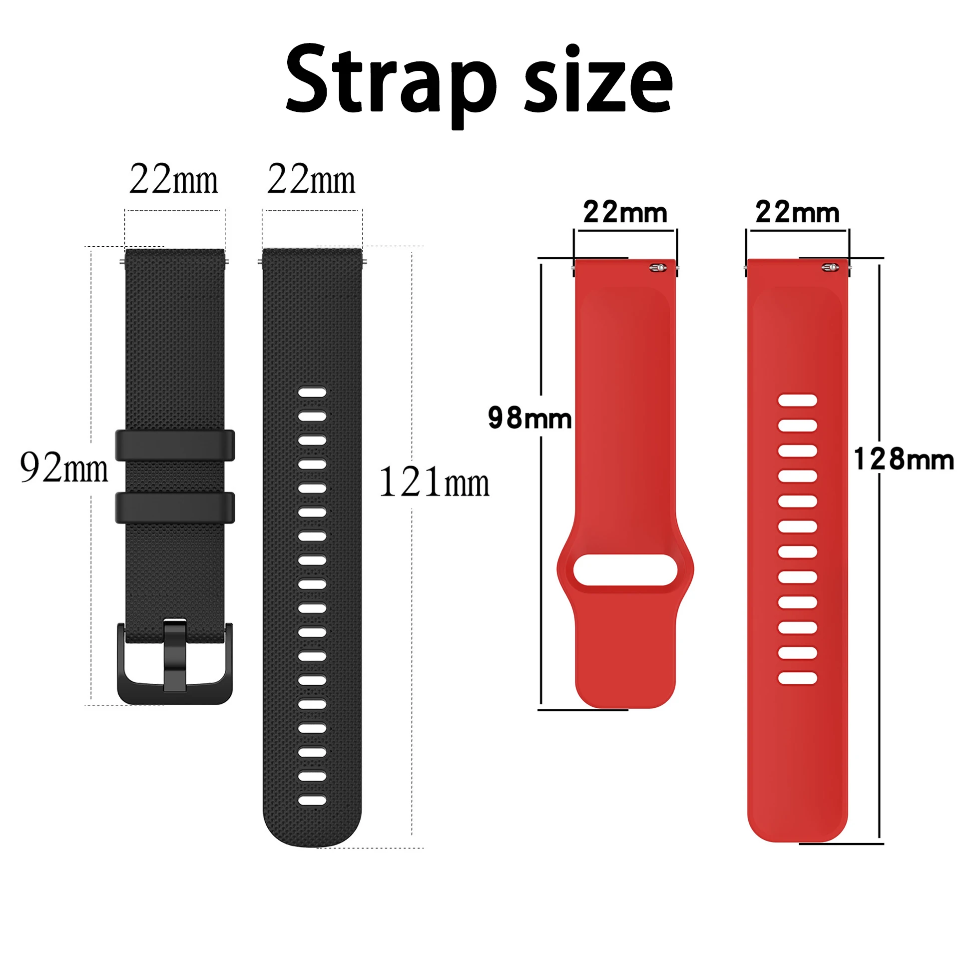 Universal 22mm Replacement Watch Band - Premium Strap