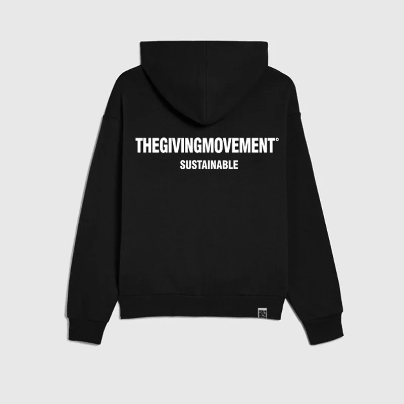 

THEGIVENGMOVENT Loose Fitting Long Sleeved Hoodie Fashion Casual Hooded Sweatshirt for Men and Women