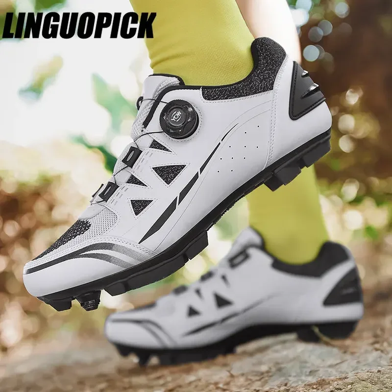 Cycling Shoes Speed Sneakers Riding Boots Flat Women Mountain Bicycle Spd Footwear Mtb Men Self-locking Racing Road Bike Shoes 4