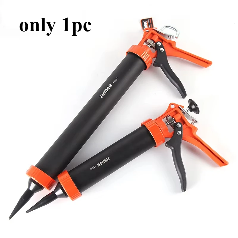 Caulking Tools 1pc Caulking Tool Kit Silicone Handheld Caulking Gun with Multifunction Grout Scraper and Caulk Nozzle Finisher Sealant