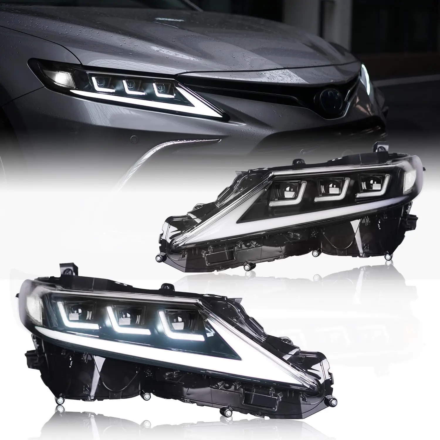 

LED Headlight for Toyota Camry 2018 - 2023 8th Gen Camry LE SE XLE XSE TRD Sequential Turn Signal Start Up Animation