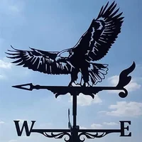 Metal Weathervane,Witch Iron Weather Vane,Sea Rover Wind Direction Indicator Garden Decoration 3