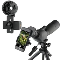 Telescope Phone Photo Adapter Universal Quick Aligned Cell Phone Digiscoping Adaptor Mount Compatible with Binoculars Monocular 1