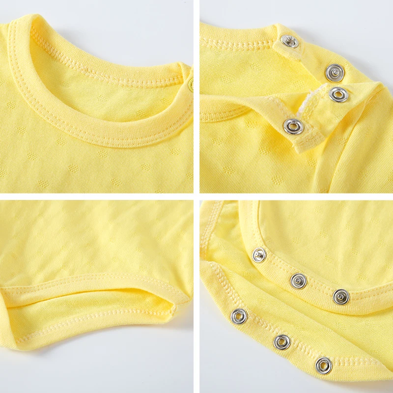6M-5T 2pcs Baby Boy Girl Short Sleeve Bodysuit Bebes Summer Thin Breathable Cotton Pajamas Kid Jumpsuit Overall Chil