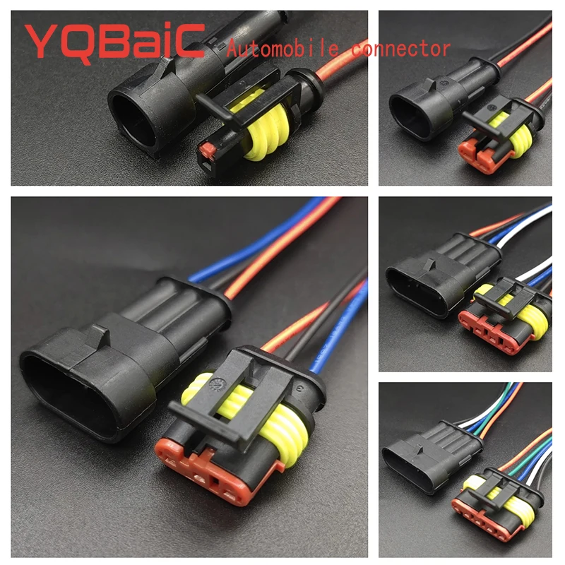 

1P 2P 3P 4P 5P 6P 1.5 AMP Quick waterproof connector Automotive connector Male and female plug holder