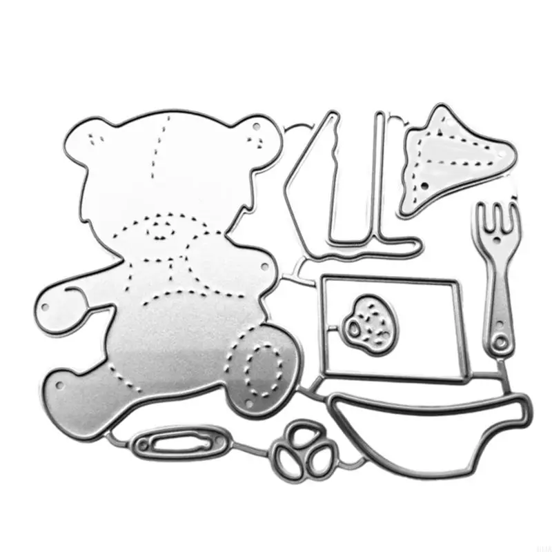 40JA -Metall -Stanze schneidet Kohlenstoffstahlschablonen mit Schneiden für DIY -Scrapbooking.