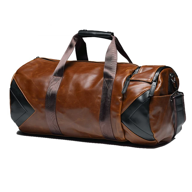 SPORTY DUFFLE BAG - Brown