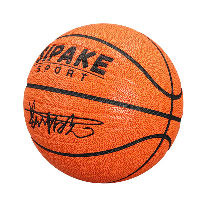 SIPAKE 농구 5 6 7 EZ-K 블랙 화이트 PU 야외 실내 공 여성 청소년 남자 경기 훈련 Basketalls