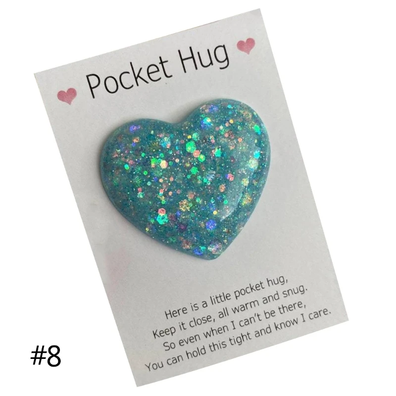 A Little Pocket Hug Heart for Daughter Birthday Gifts from Mom Miss You Gifts for Big Little Sister