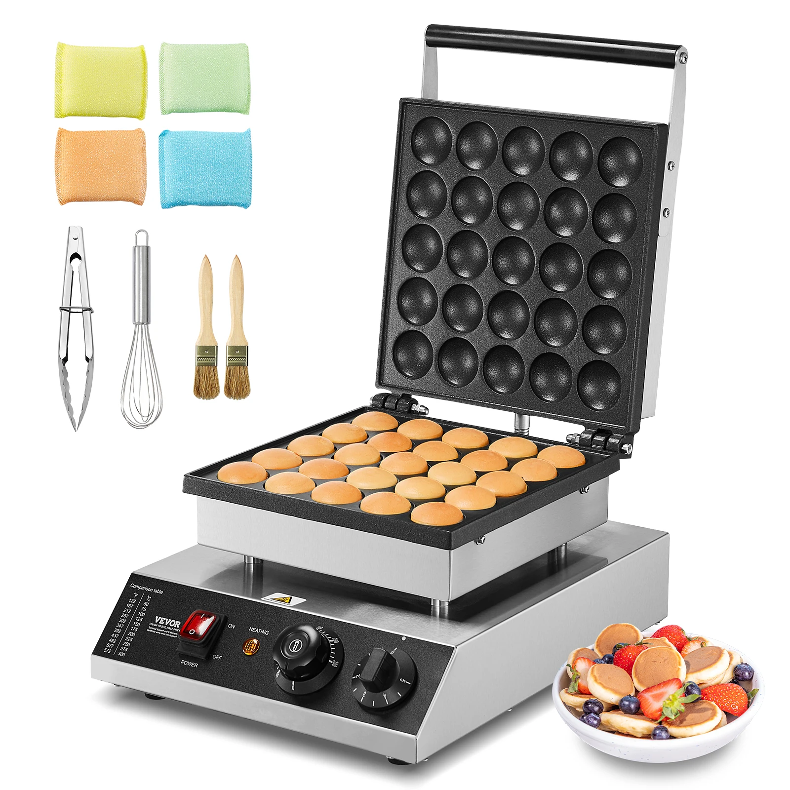 SucceBuy Electric Waffle Maker 25PCS Mini Dutch Pancake Maker Dorayaki Machine Waffreras Kitchen Home Appliance Snack Gaufriers 1
