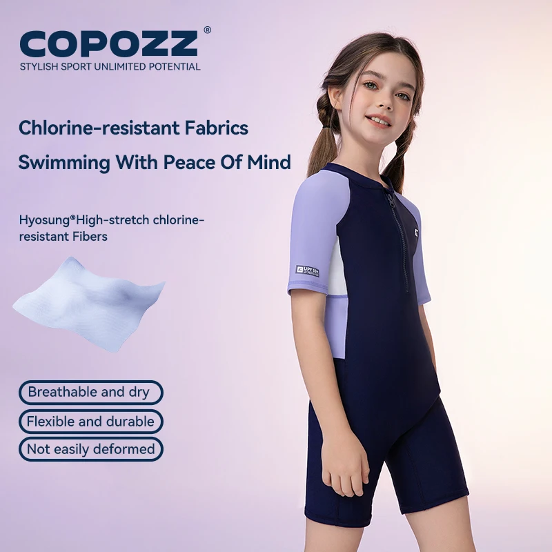 COPOZZ 20502 Costume da bagno per bambini Anti UV Costume intero UPF 50+ Rash Guard - Image 4
