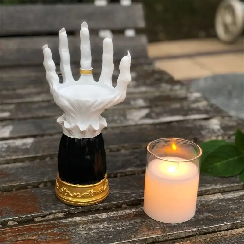  Eartim Halloween Scary Thing Hand Candle, Realistic