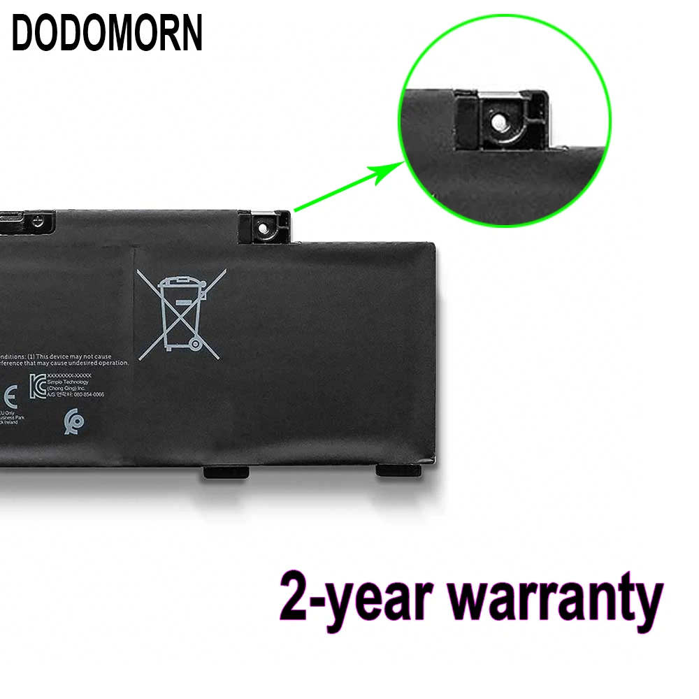 Dodomorn Nova Bateria 266j9 para Dell g3 15 3590 3500 g5 15 5500 5505 Inspiron 14 5490 266j9 11.4v 51wh 4255mah - Imagem 4