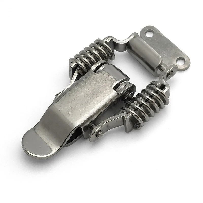 S/L Stainless Steel Double Spring Buckle ,Wooden Box Toolbox ,Heavy Duty Lock,With Lock Hole,Electromechanical Box Accessories
