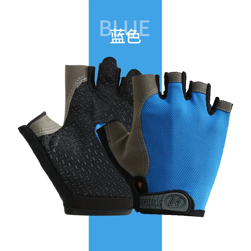 Half-Finger Gloves Anti Slip Outdoor Sport Cycling Gloves Breathable Anti-shock Gloves Motorcycle Bicycle Gloves For Men Women pink work boots Safety Equipment
