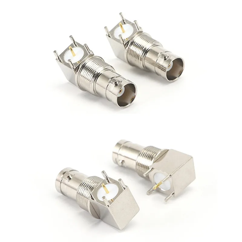 

50 шт., медные штативы с гнездом BNC, 29,5 мм, 50 ом, 90 градусов