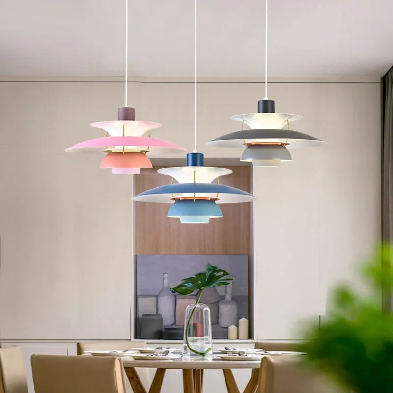 

Ins Colorful Umbrella Pendant Lights Macaron Nordic LED Ceiling Lamp Art Decor Hanglamp Living Room Lamparas Lighting Fixtures