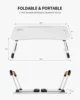 Foldable Laptop Table, Portable Lap Desk Bed Table Tray, Laptop Stand with Cup Holder 6