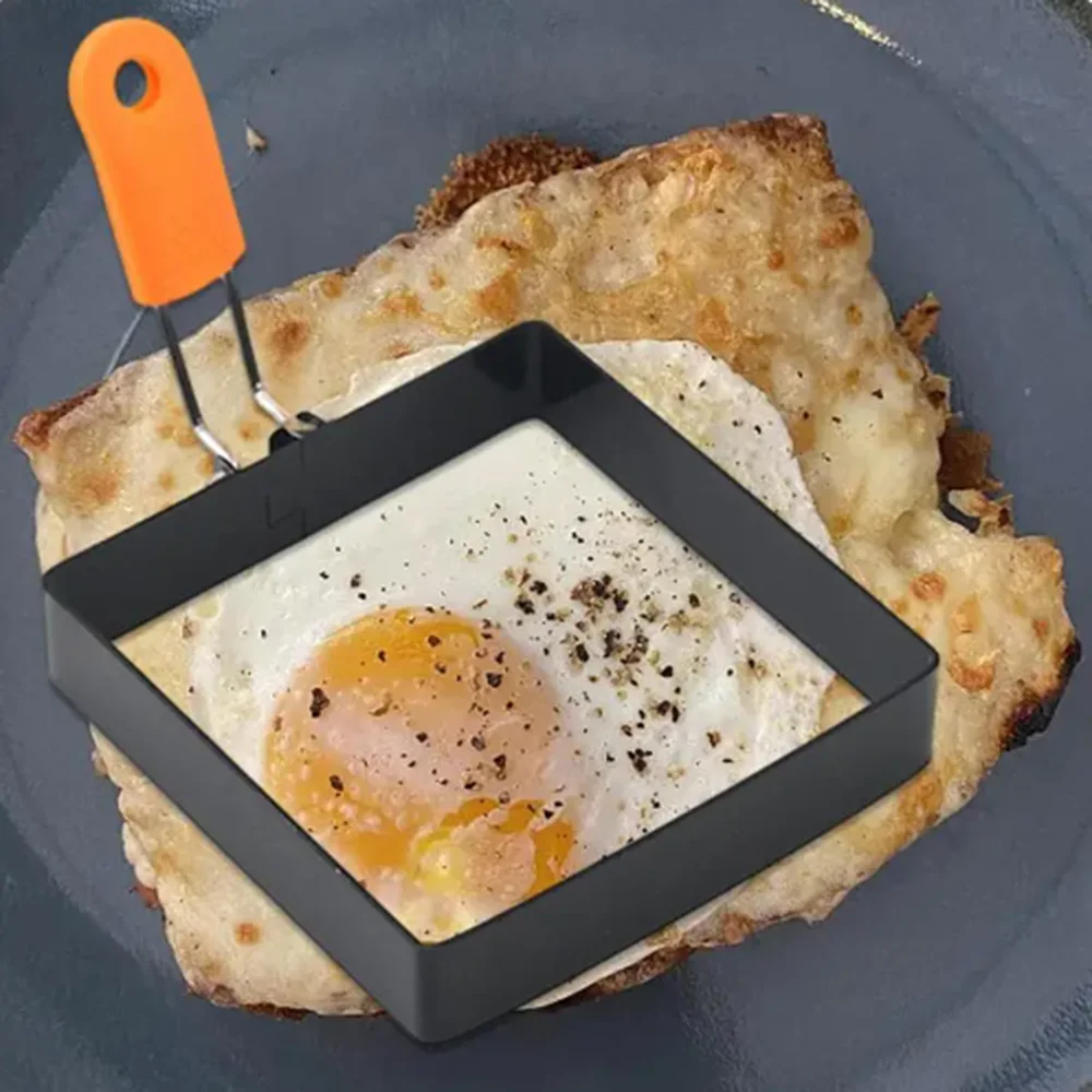 Stainless Steel Egg Fried Ring Non-stick Square Pancake Mold Muffins Omelet Maker Frying Egg Cooking Tool Kitchen Accessories egg beater