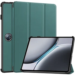 Vibrant Tri - Fold Stand Protective Tablet Cover for OnePlus Pad 2Pro2025 (Dark Green)