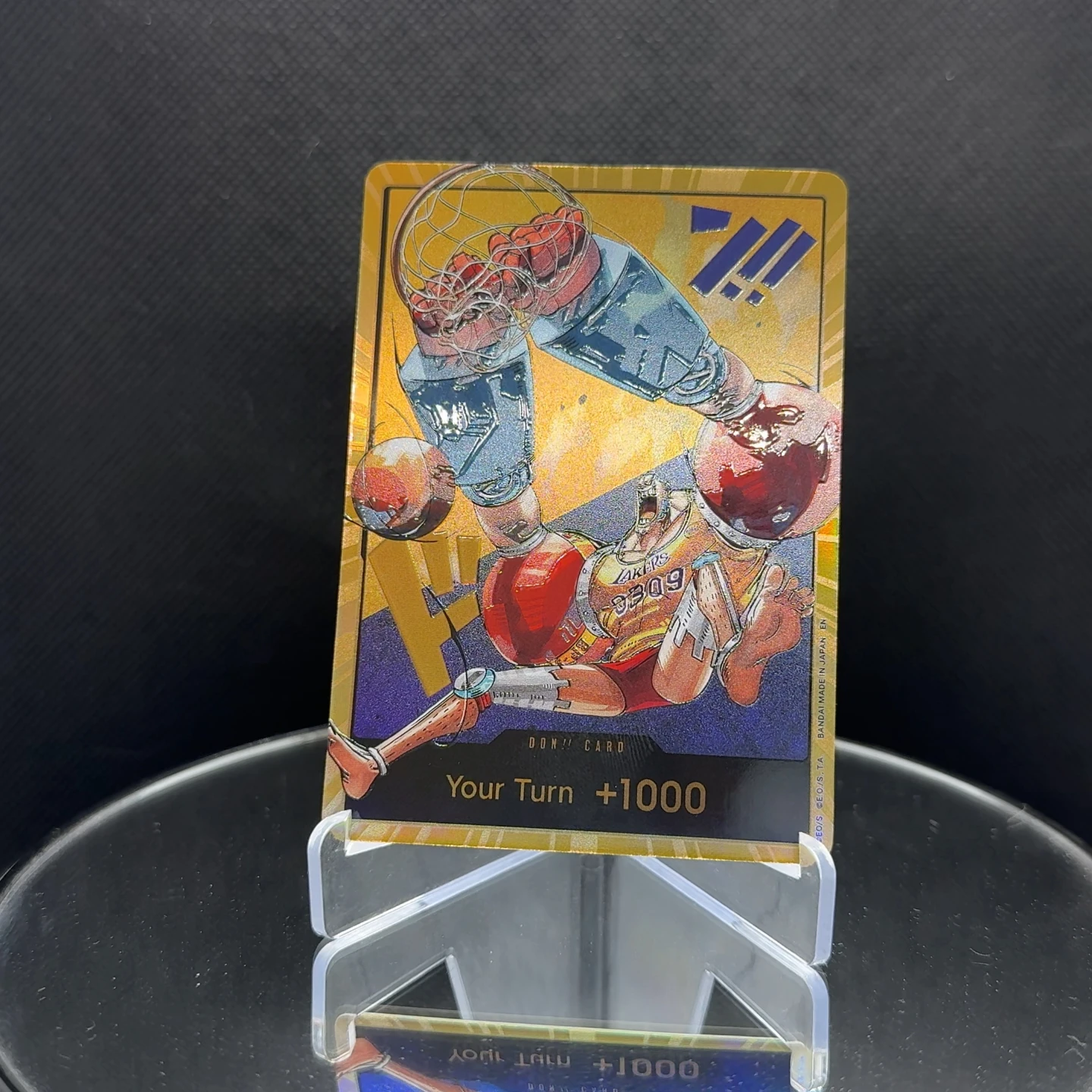One Piece TCG OPCG Englische DON-Karte 3D-Texturierte Strohhut-Team X Lakers Luffy Zoro Nami Chopper Robin Anime Sammelkarten – Detail 12