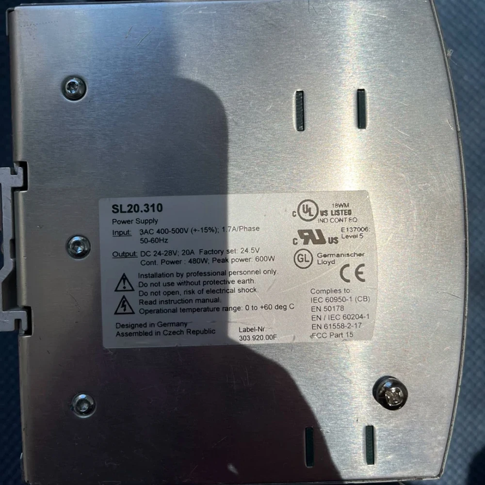 SL20.310 For PULS 3AC 400-500V DC 24V-28V 20A SL20 Switching Power Supply High Quality Works Perfectly Fast Ship 2 SL20 310 For PULS 3AC 400 500V DC 24V 28V 20A SL20 Switching Power Supply High