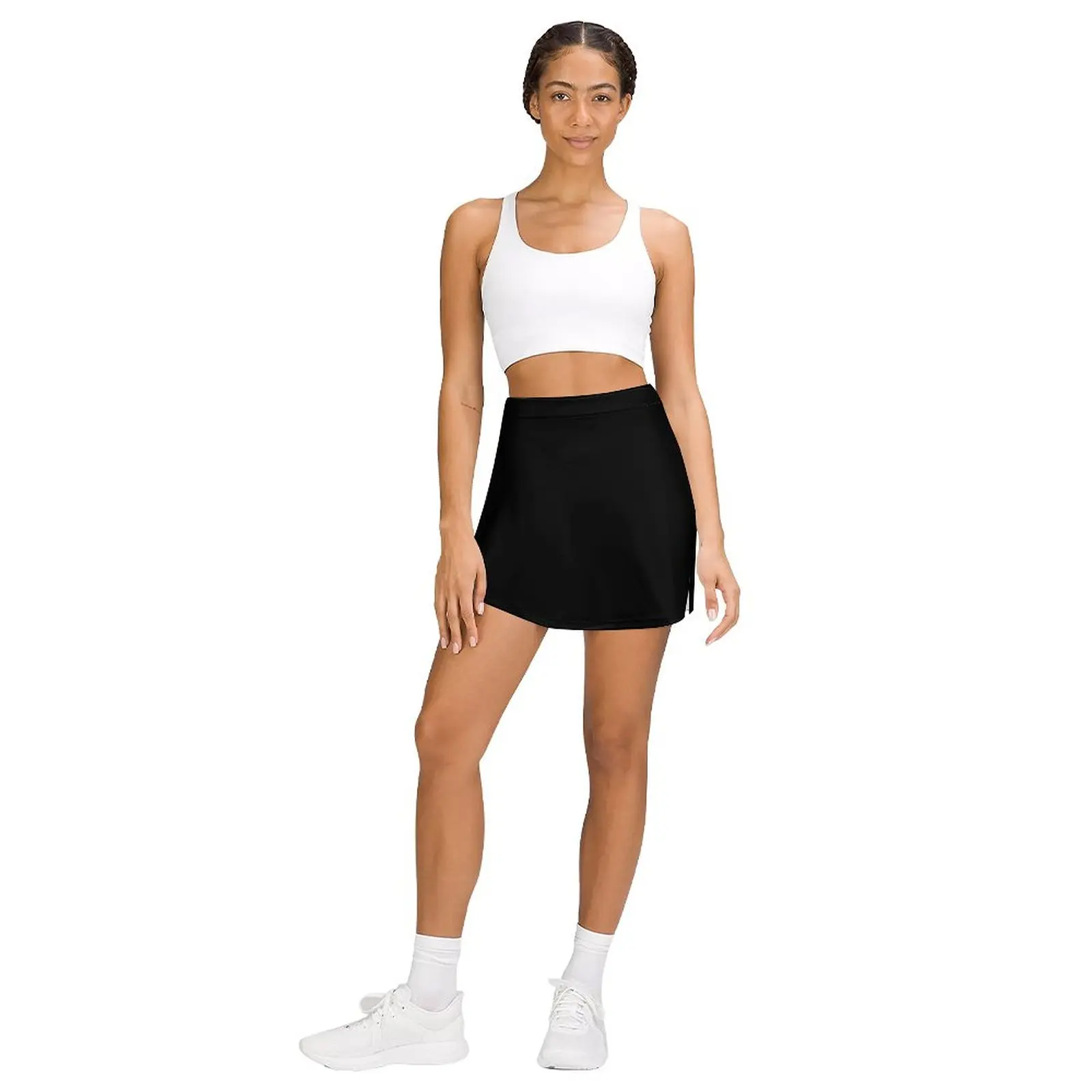 Solid Black Accent Decor Light Proof Trouser Skirt short skirts for women korean ladies summer skirt women women clothes