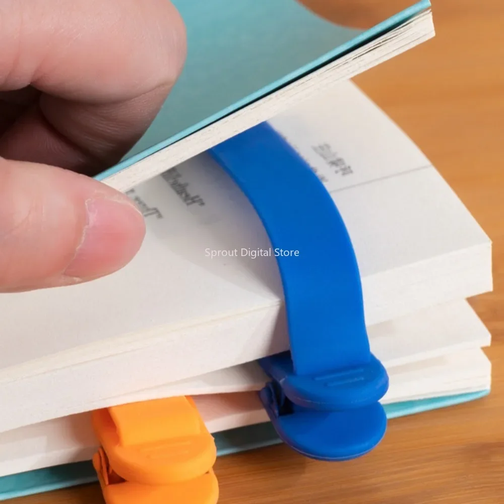Silicone Bookmark 1/3Pcs Automatically Follows Page Flipping Student Office Stationery Home School