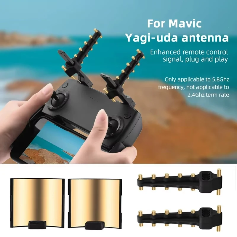 Yagi Antenna Amplificatore Extender Per DJI Mavic Pro Mini SE Spark Air FIMI X8 Mini Drone Ripetore Di Segnale Del Controller Remoto - Foto 7
