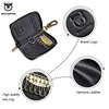 BULLCAPTAIN Leather Men's Key Bag Fashion Storage Bags Car Cover Compact Mini Card Holder Coin Purse Man Butler Keychain 4