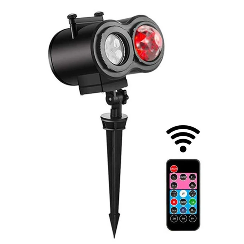 

E65A Christmas Projector Lights Outdoor Snowflake Projector Light Decorations 16 Effects Holiday Projector for Christmas Home