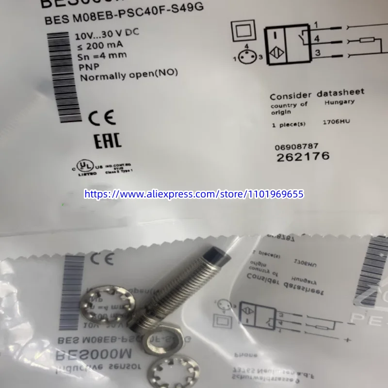 

3pcs New proximity switch BES000M BES M08EB-PSC40F-S49G