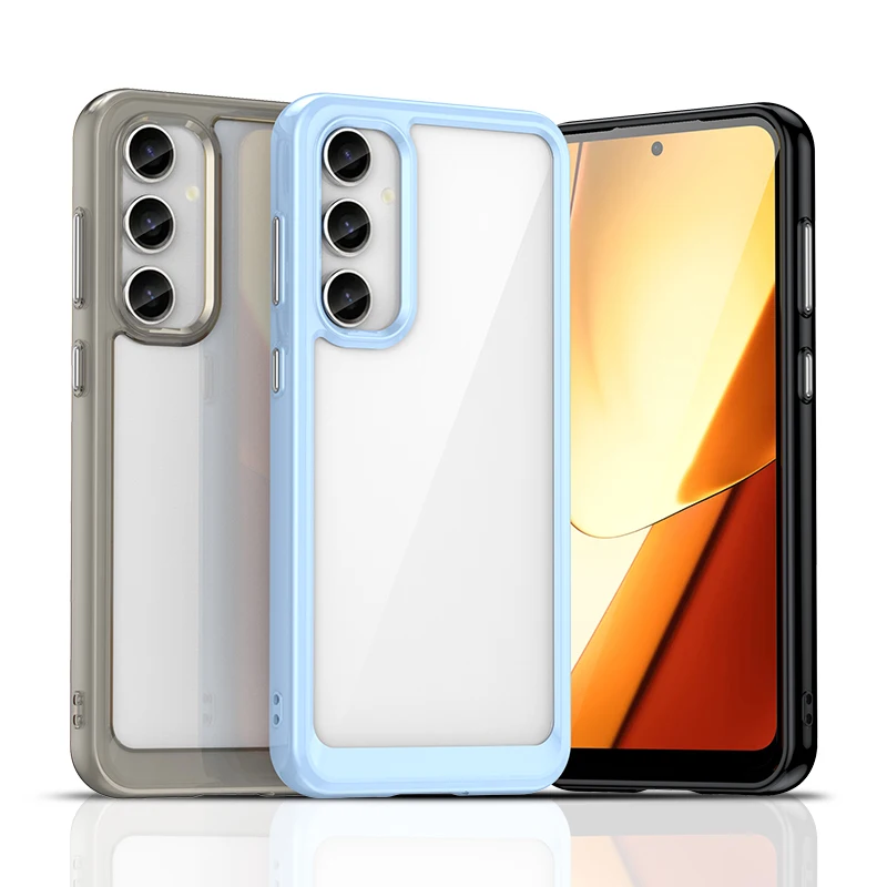 Per Samsung Galaxy S23 Fe Custodia Trasparente Per Samsung Galaxy S23 Fe Cover Funda Hard Traslucido Paraurti Del Telefono Samsung Galaxy S23 Fe