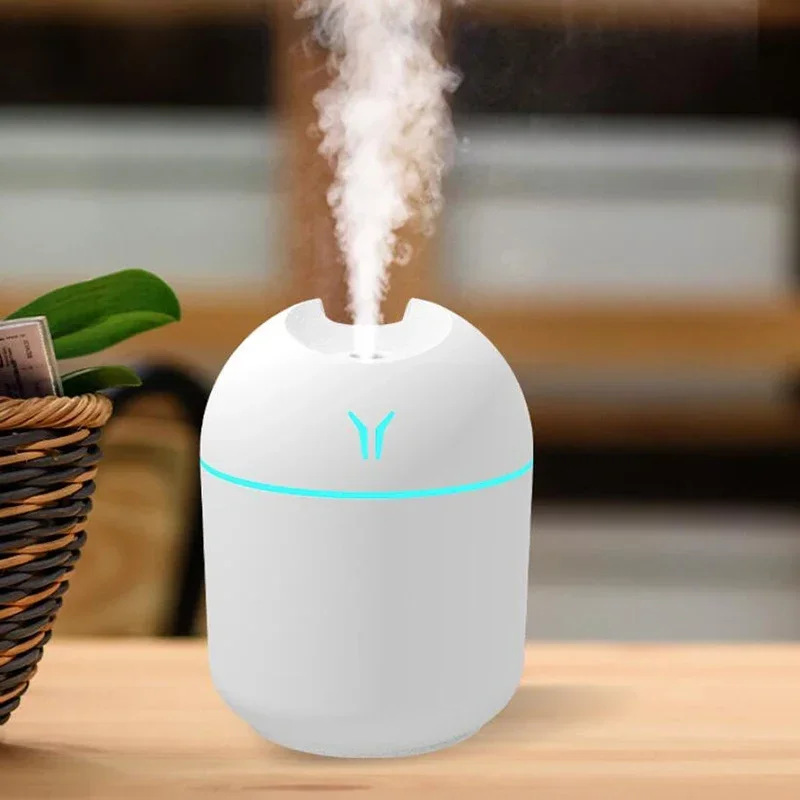 Portable Essential Oil Diffuser & Humidifier – 250ml USB-Powered Mute Mist Maker with Color-Changing Night Light (BPA-Free) 1