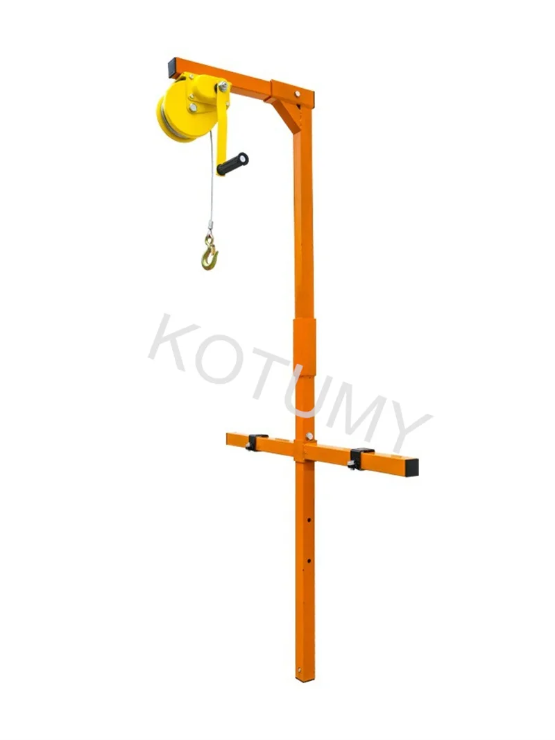 Small Crane Lifting Bracket Portable Lifting Machine Manual Winch Assembly Tool Air Conditioning Tool