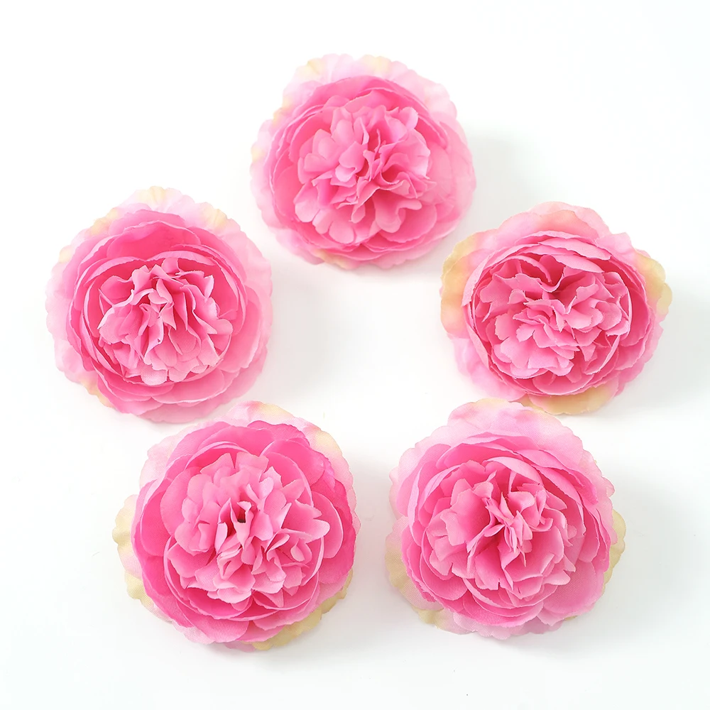 5/10 Stück Pfingstrose Künstliche Blumen Kopf 7,5 cm Kunstblumen für Heimdekoration Garten Hochzeitsdekoration DIY Girlande Blumenstrauß Zubehör – Detail 9