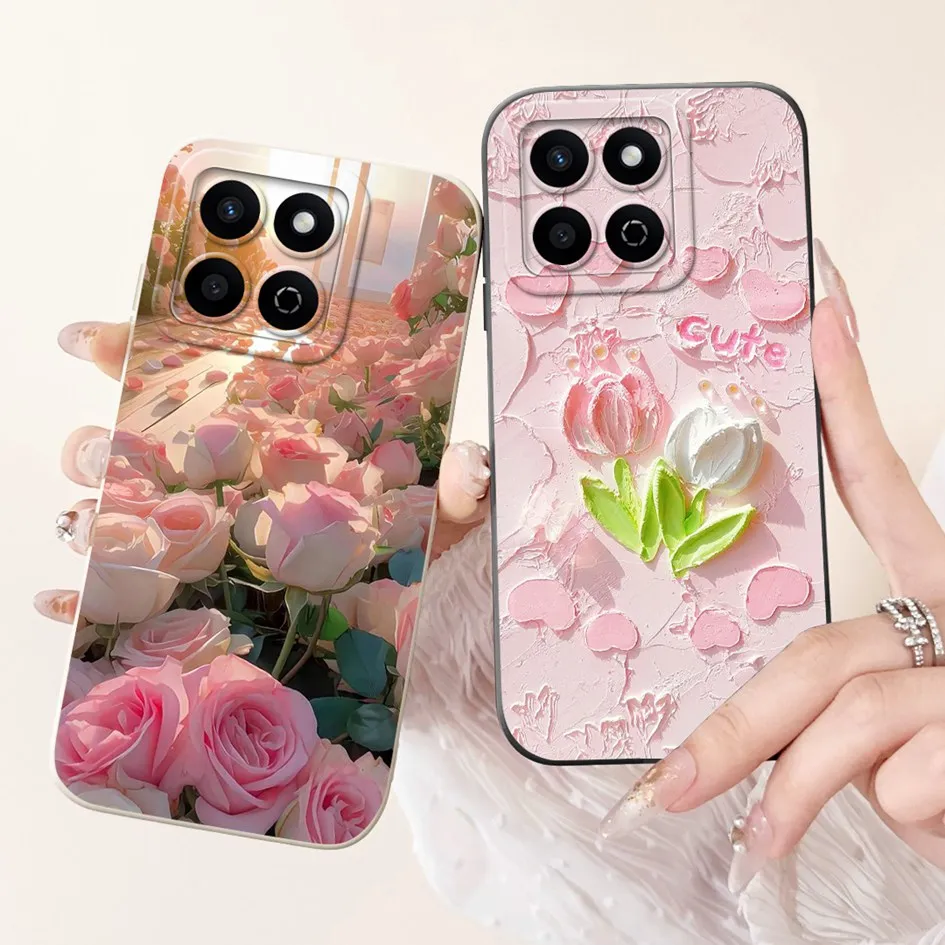 Fashionable Shockproof Silicone Bumper Case with Rabbit Flower Design