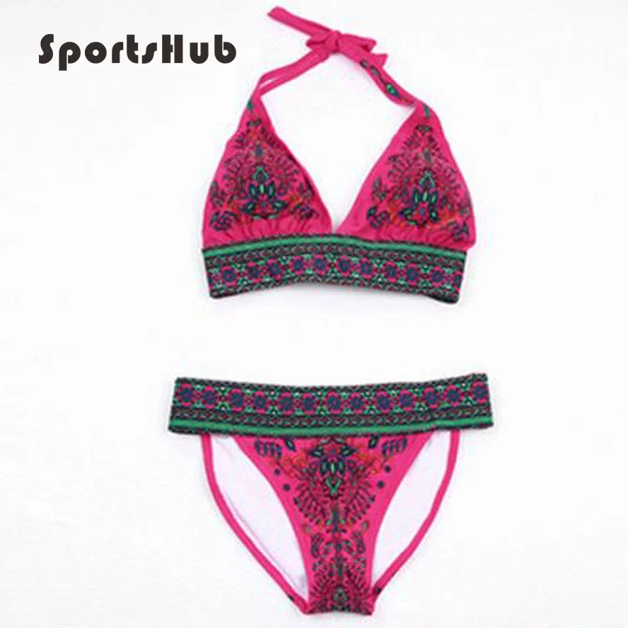 

SPORTSHUB Sexy Bikinis Sets Wire Free Swimsuit Women Polyester Swimwear Female Bikini Beach Bathing Suits Swim Wear Sets SAA0025