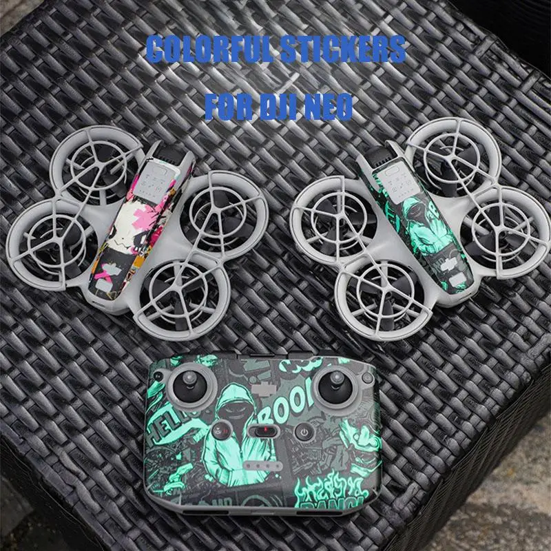VOLODYMYR Colorful Decorative Sticker For DJI Neo Anti-Scratch Dustproof Pvc Stickers Body Protective Film Drone Accessories