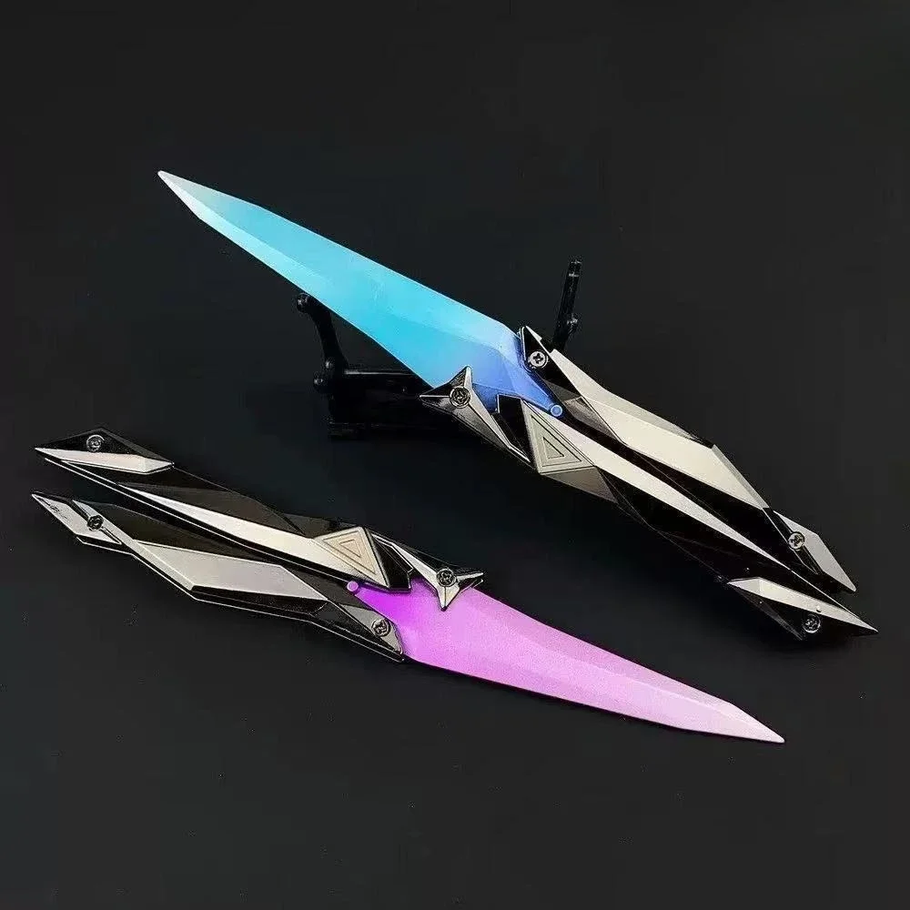 Tactical Shooter Foldable Butterfly Blade - 3D Engraved Collectible Toy Portable Melee Gear for Cosplay/Gaming Accessories Gifts