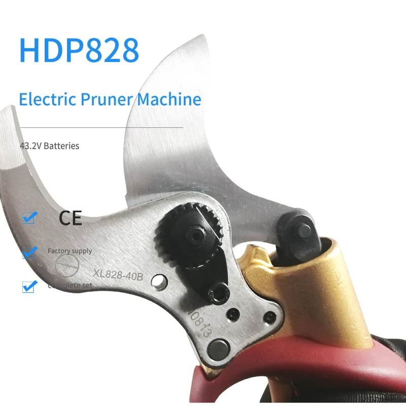 Electric Pruning Shears Garden 40mm Electric Scissors Fruit Trees Trimming Secateurs