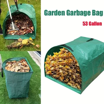 Large Capacity Garden Waste Bag for Collecting Leaves and Garden Debris Green Leaf Waste Bags 1