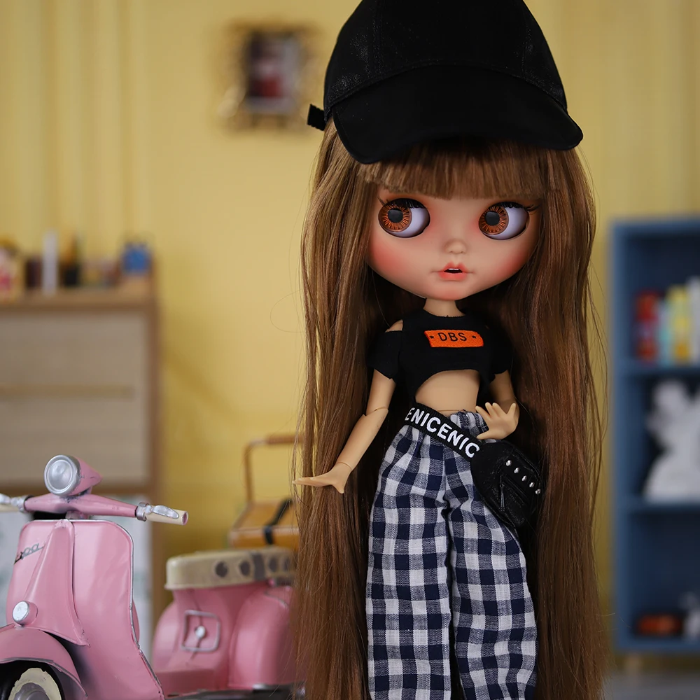 ICY DBS blyth doll 1/6 BJD Joint body Tan skin Matte Face 30cm on sale special price toy gift Anime Girl SD 5