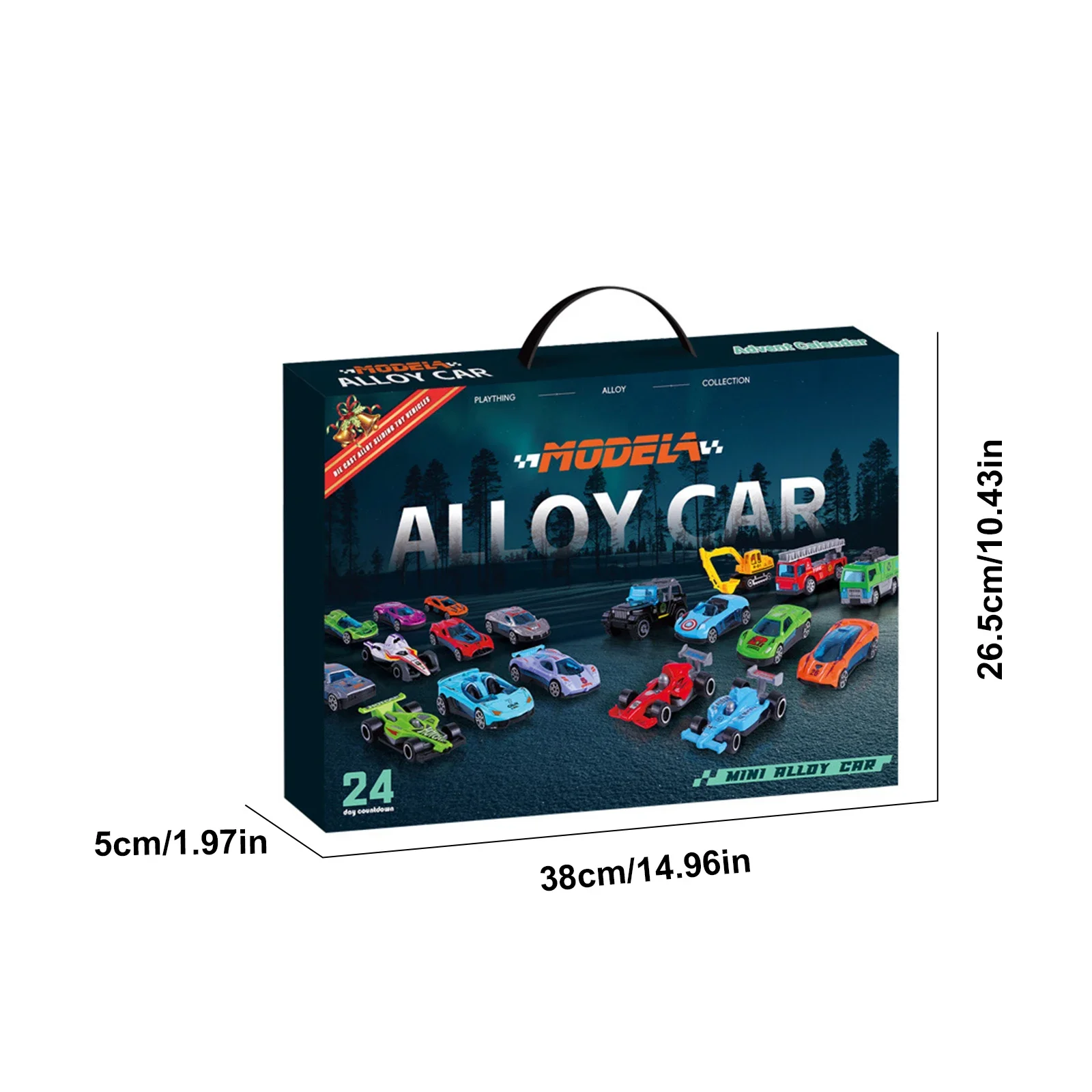 Christmas Gifts Advent Calendar 24 Days Alloy Car Inertial Vehicle
