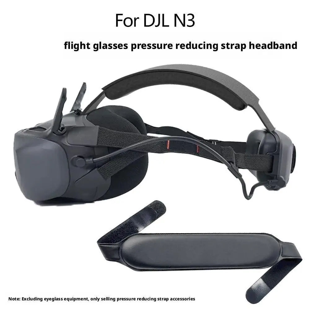 For DJI N3 Flight Glasses Headband Comfortable Adjustable Head Strap for DJI Goggles PU Decompression Cushion Secure Fit drone goggles accessories