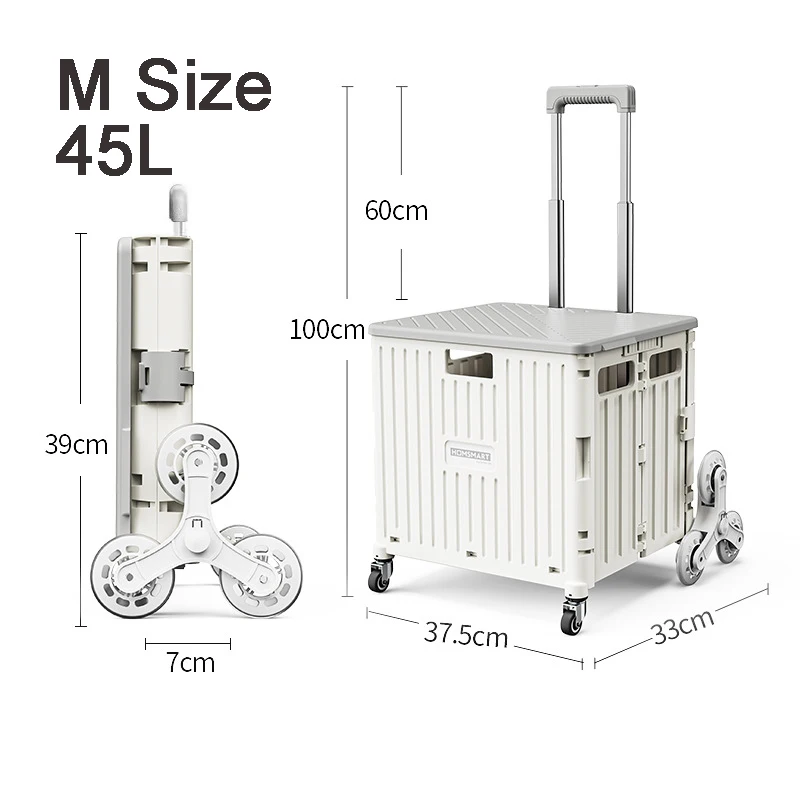 Trolley Outdoor Folding Portable Shopping Carts 폴딩카트 Hand Pushing Picnic Camping Trolley Vegetable Basket Express 접이식 카트