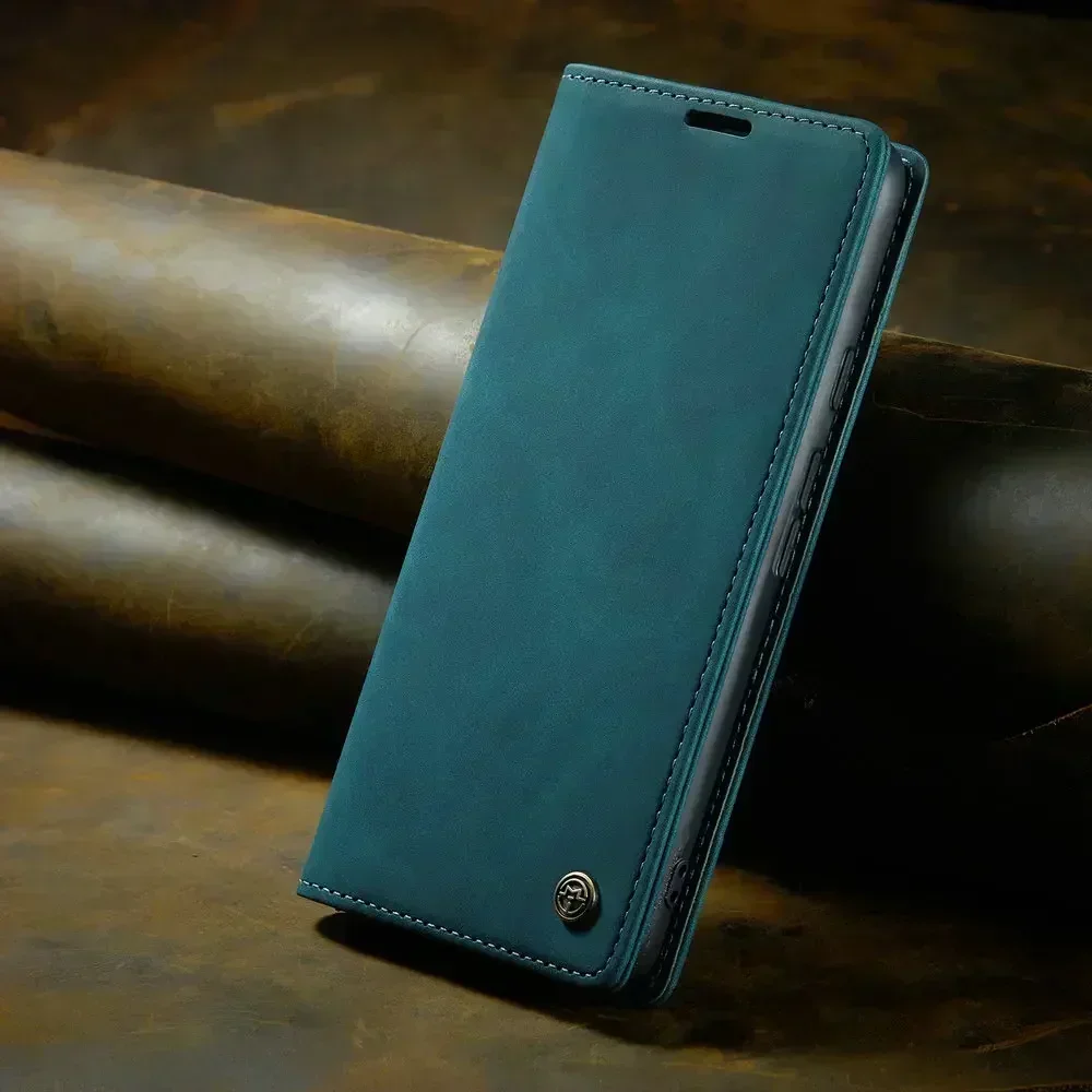 Elegant Leather Magnetic Case with Card Pouch